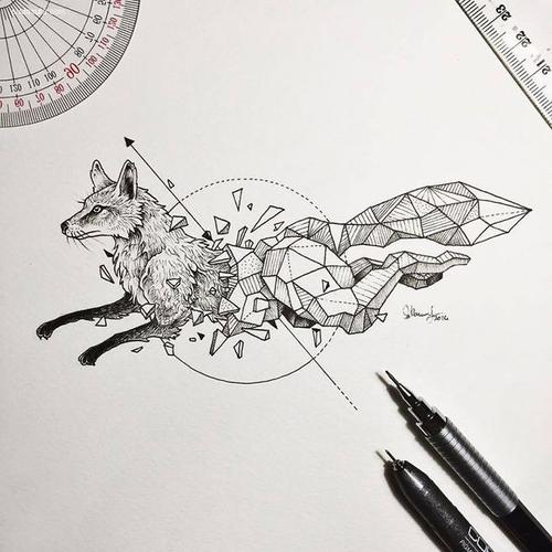 beasts 动物解构 黑白插画 黑白 菲律宾 灵感 抽象 手绘 动物