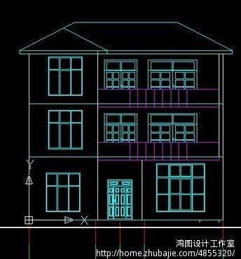 3层自建房立面图,剖面图设计(一楼二楼平面方案已定)