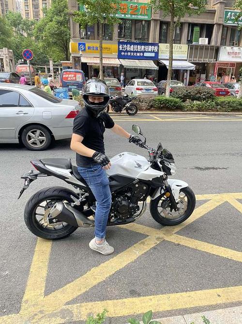 今日提车第一天本田cb400f