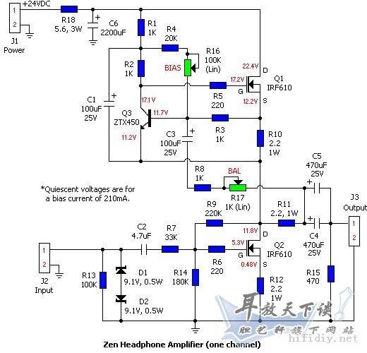 zen耳放电路图