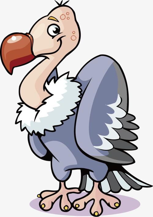 矢量卡通秃鹫
