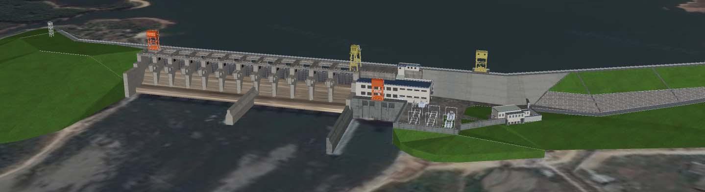 海南省水库堤坝三维模型制作