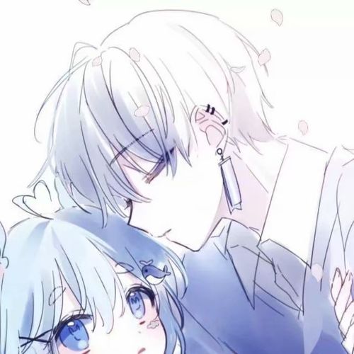 情头,一男一女,动漫