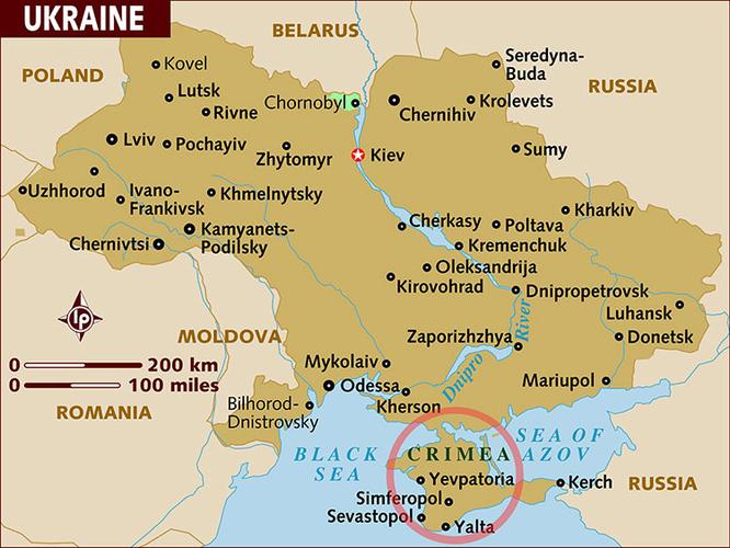 资料图:乌克兰地图