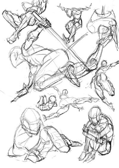 绘画参考# 有关人体研究,可以结合之前krenz人体透视一起学习参考:o