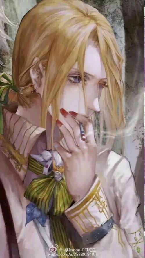 求金发蓝眼动漫男头