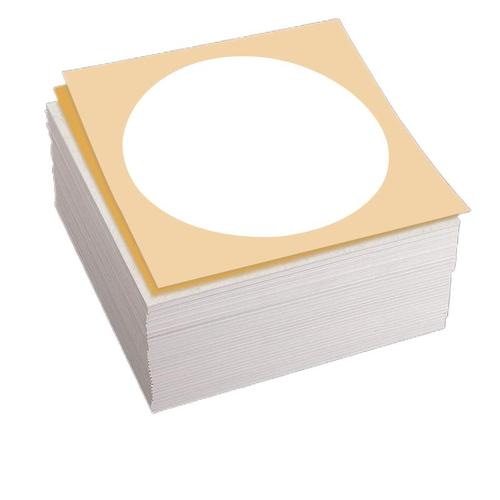 镜片纸美术半生熟半熟圆形内圆外方宣卡生宣纸镜面水墨画书法作品专用