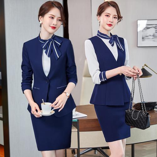 空姐制服职业装套装气质女神范春秋西装正装酒店职业