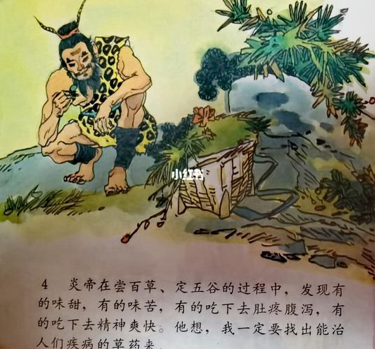 中国神话故事 神农尝百草(上)_故事_绘本_母婴_早教