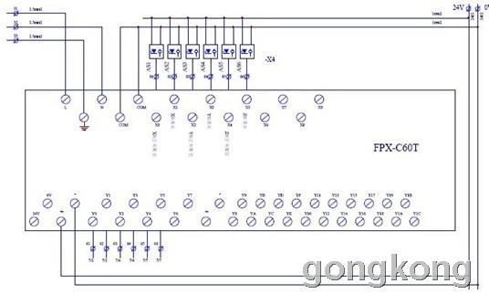 plc控制器接线图