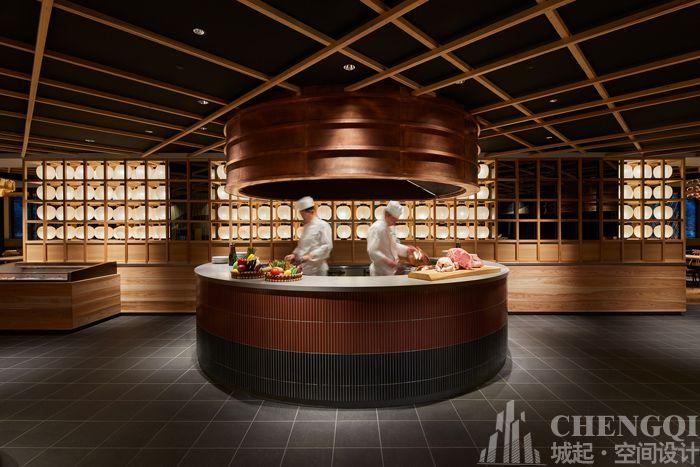 自助餐厅空间设计布局图