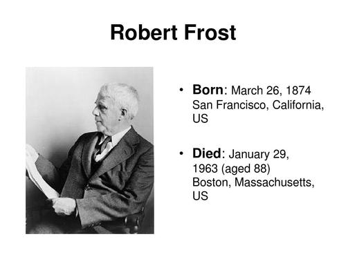 美国诗人robert frostppt
