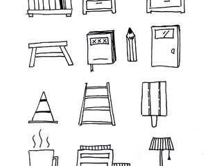 用直线构成的简笔画