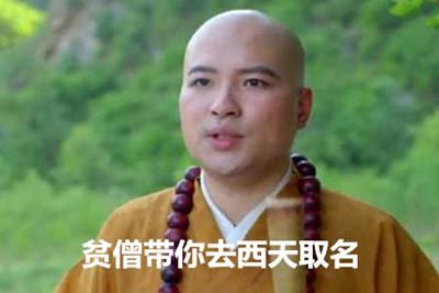 贫僧带你去西天取名