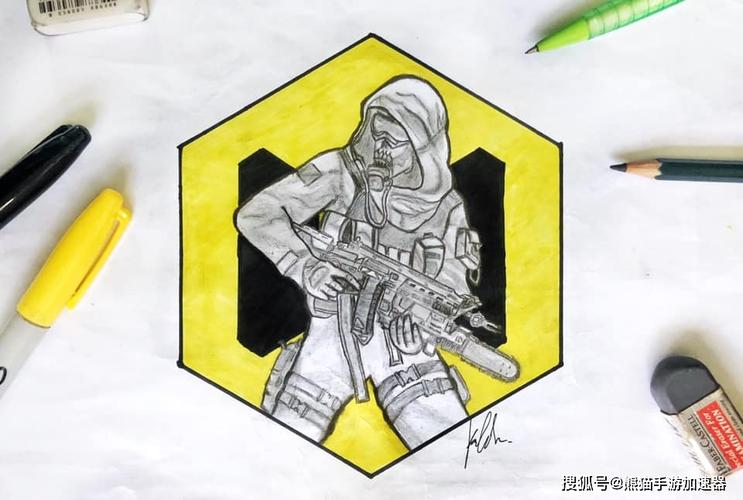 使命召唤手游官方活动,玩家绘制幽灵同人图,哪个是你喜欢的?