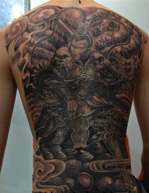 孙悟空纹身 24款大满背的齐天大圣纹身图案作品(13/24)