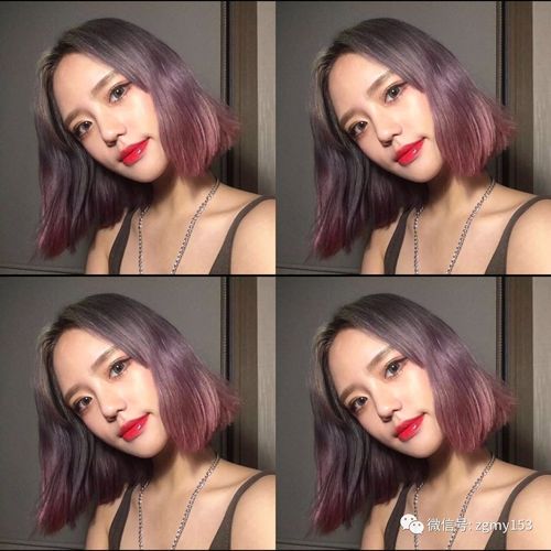 短发染上这样渐变的发色真是炫酷到爆