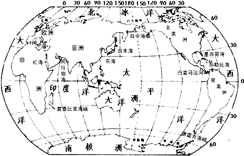 (2)非洲与亚洲的分界线是( )
