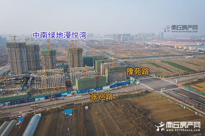 商丘cbd!3月份,日月湖周边项目最新工程进度