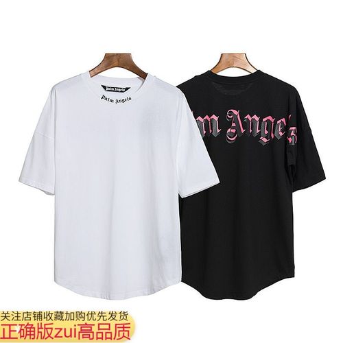 palmangels短袖,palmangels短裤 palmangels短袖棕榈天使梵文字母印花蝙蝠袖落肩男女