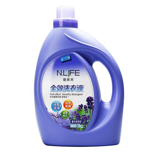 n.life 恩莱芙全效洗衣液薰衣草香型3kg深层洁净加倍柔顺包邮
