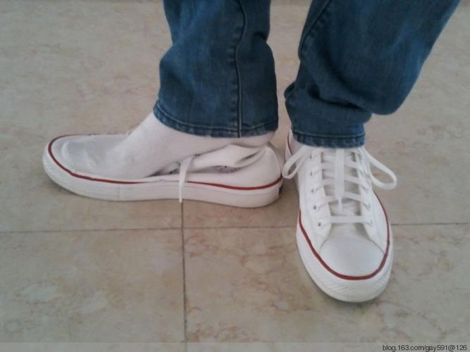 白帆布鞋里的~纯白袜~ - 花醉红尘 - 白袜子俱乐部