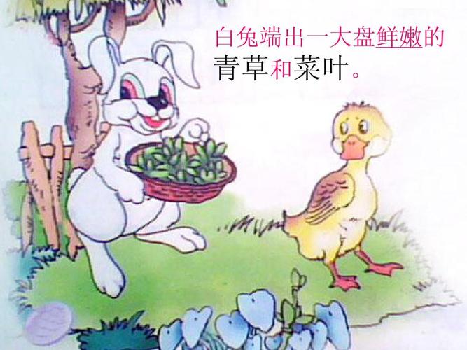 鸭子和白兔请客ppt