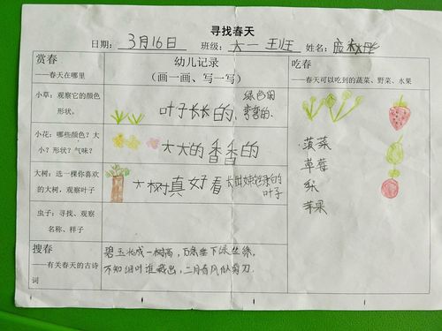 春天的秘密——德州市天衢幼儿园大一班《春天的聚会》主题活动