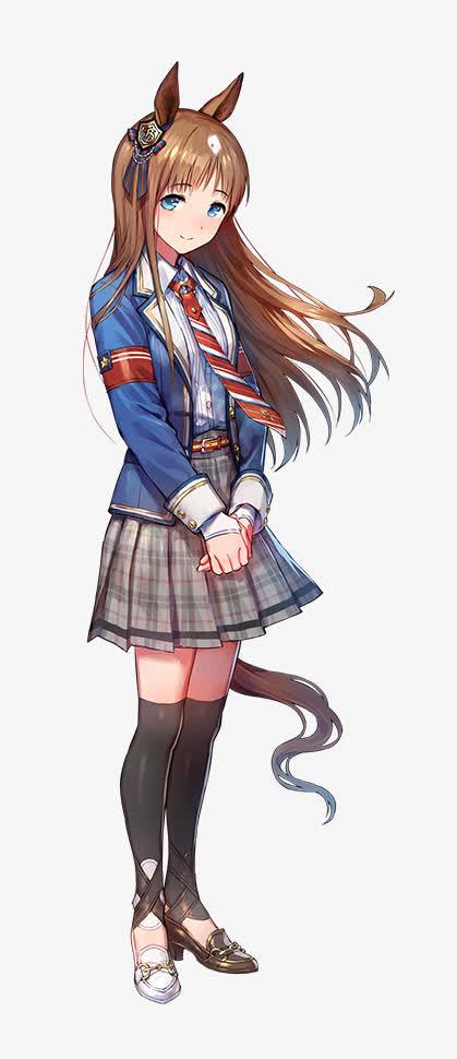 游戏立绘猫耳制服少女免抠素材免费下载_觅元素51yuansu.com