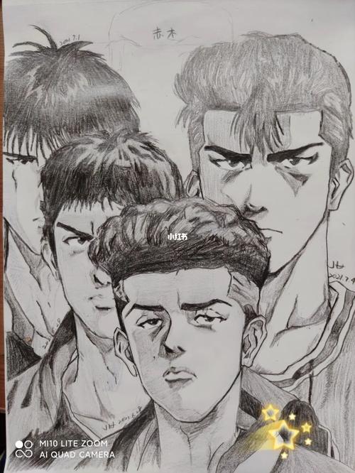 湘北五虎_灌篮高手_赤木_文化_绘画