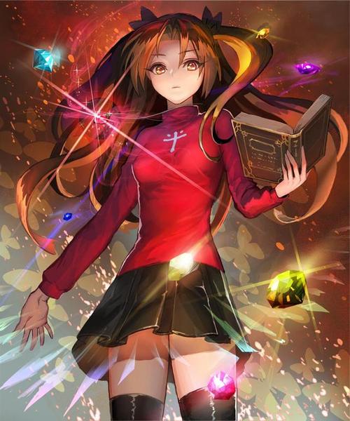 日本二次元动漫远坂凛的高清插画壁纸分享,画得很细致