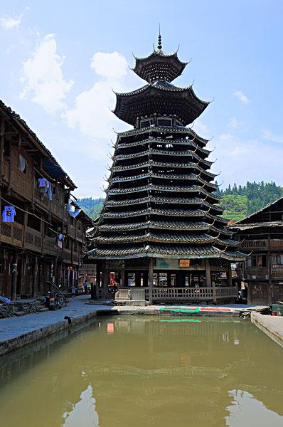 贵州从江县增冲鼓楼