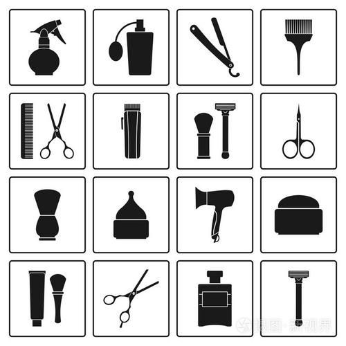 理发师店老式工具