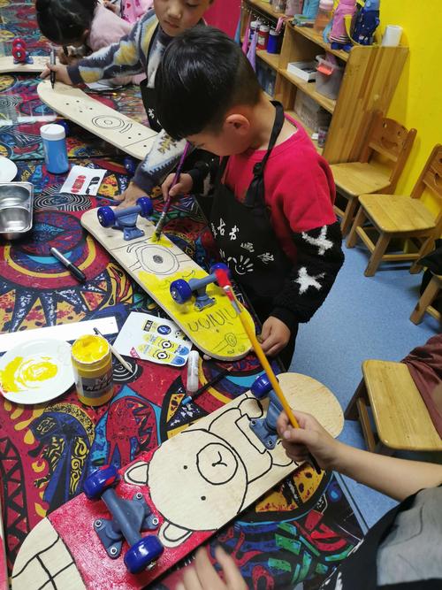 【画出精彩,手绘梦想】盘古书画院滑板diy第一期圆满结束