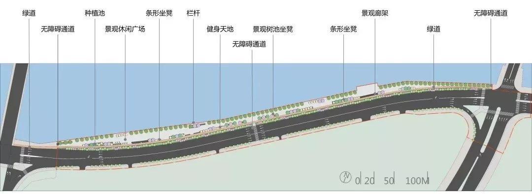 南堤路扩建效果图 未来 南堤路扩建工程(西丽大