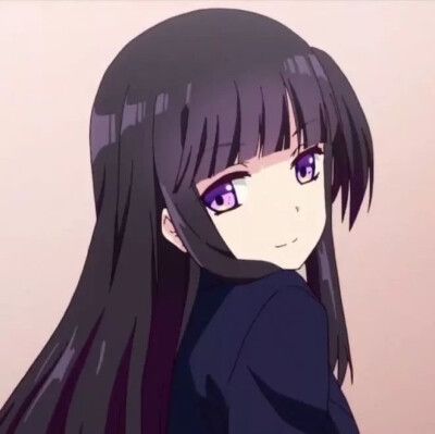 黑发动漫女生头像