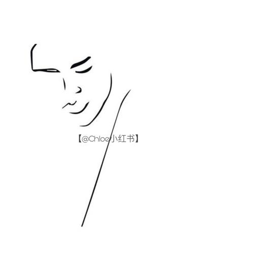 情侣头像|满屏极简|线条画|黑白|_线条画_极简风_头像