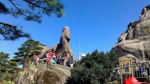 写美篇有人把这处奇石也叫"童子拜观音" 狮子抢球 仙女强琴和天狗听琴