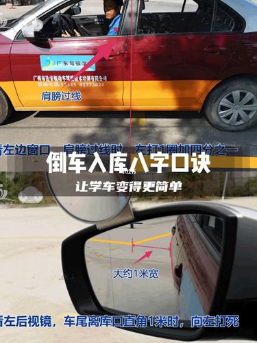 干货|倒车入库八字口诀!_倒车入库_学车_科目二_薯条