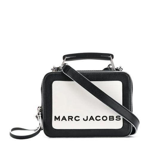 MarcJacobs,马克雅克布官网包包 【包税】marc jacobs/马克雅各布斯 女士黑白拼色牛皮经典字母徽标