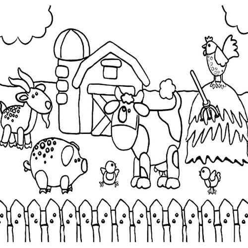 farm animal coloring pages