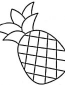 菠萝简笔画图片:教你怎么画菠萝 水果简笔画图片