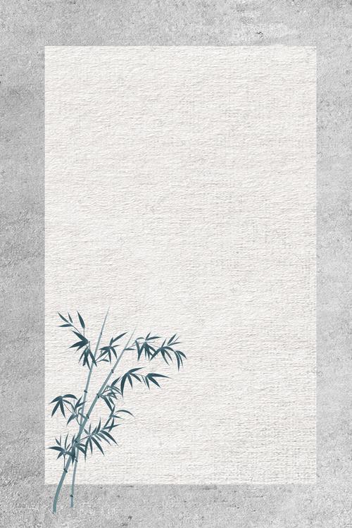 中国风简约清新竹子名人名言海报背景素材背景