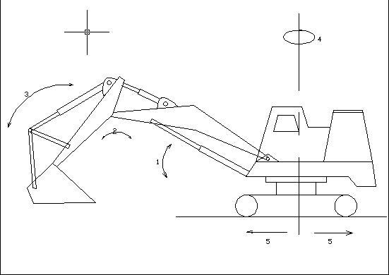 1 液压挖掘机的工况 液压挖掘机的挖掘作业过程应包含以下几个动作