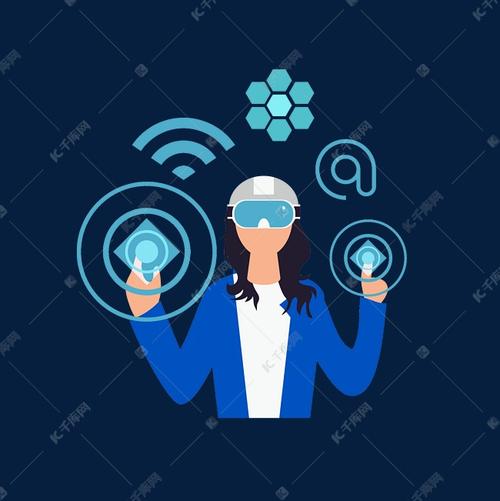 科技感虚拟现实眼镜