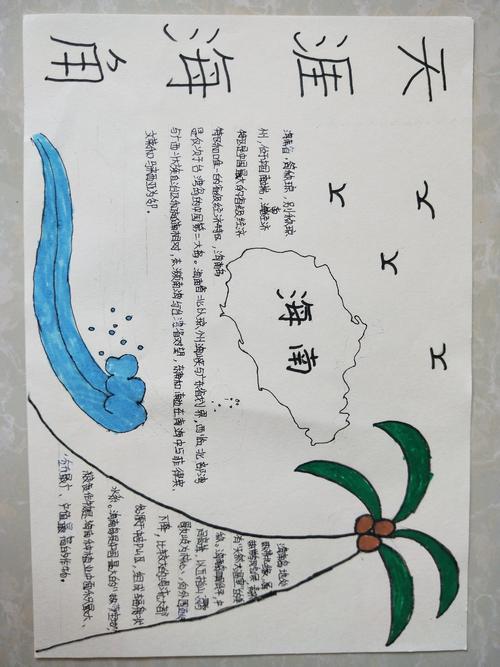 航拍中国手抄报——海南