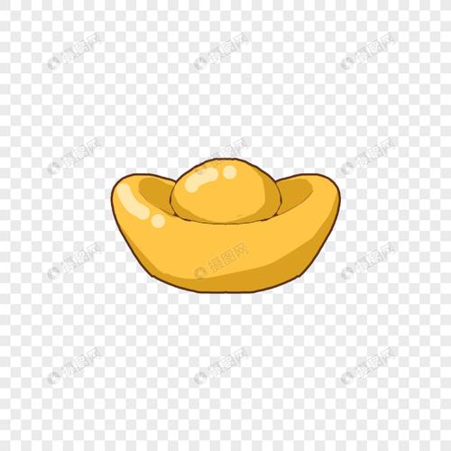 免抠元素 手绘/卡通元素 元宝 金元宝.