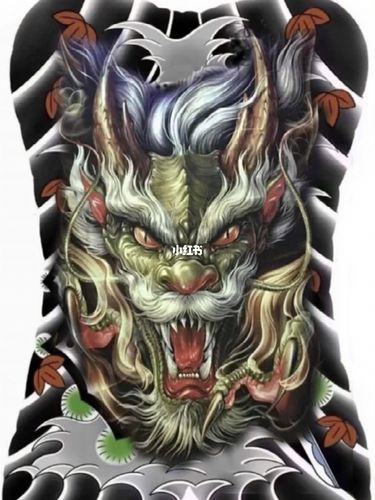 满背龙纹身,龙头纹身_纹身_猛龙过江纹身工作室攻略_纹身也清新_美妆