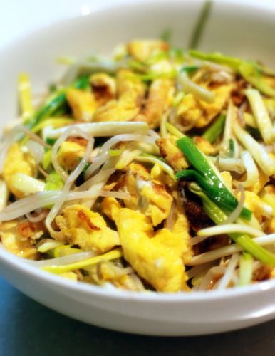 麻婆豆腐 韭菜豆芽炒鸡蛋 表决心