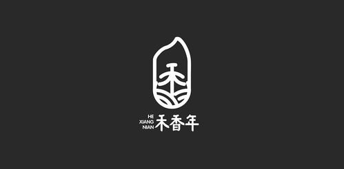 大米品牌设计 logo设计 农业logo设计 vi设计|平面